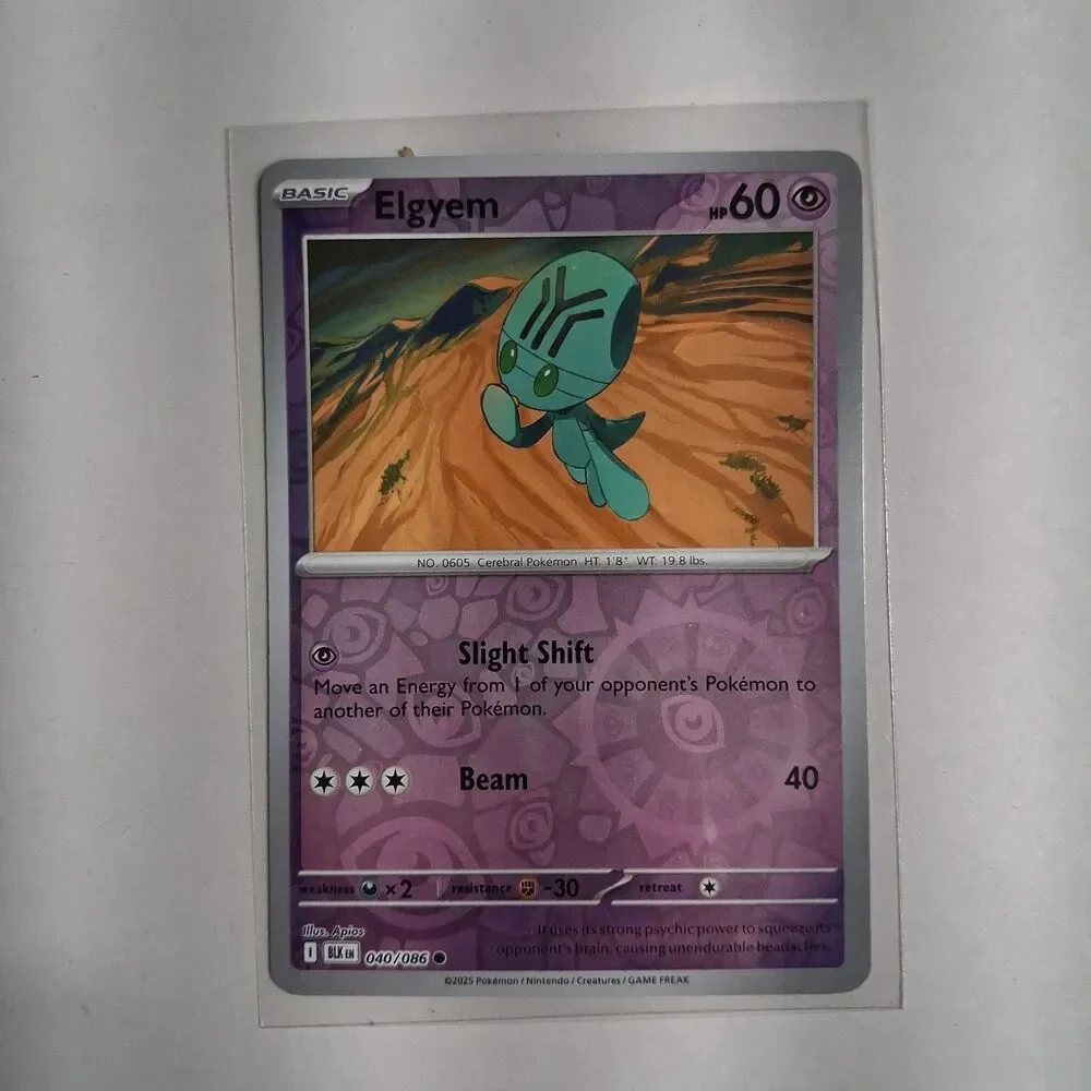 Elgyem 040/086 Sv: Black Bolt Reverse Holo